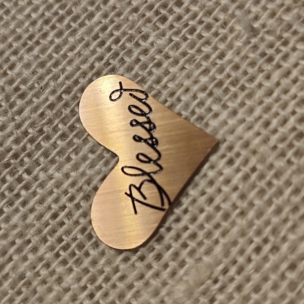 Blessed Heart Charm